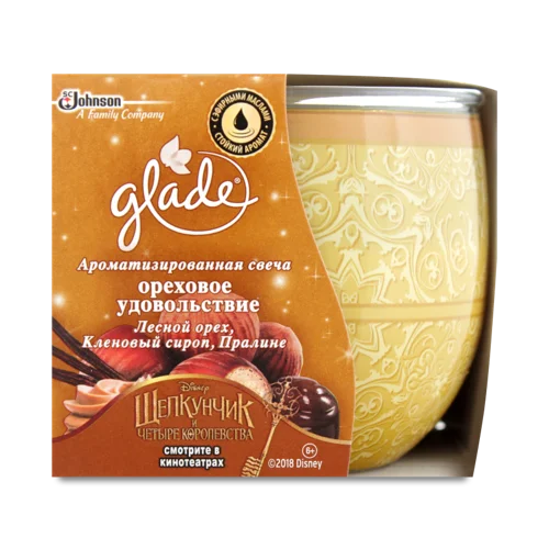 Свічка Ароматична Glade Орехове Насолода, в/ґ, 1шт