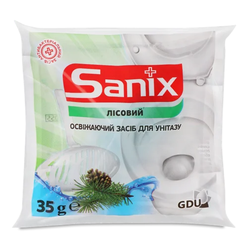 Освіжуючий Засіб Для Унітазу Лісовий Sanix 35г, в/ґ