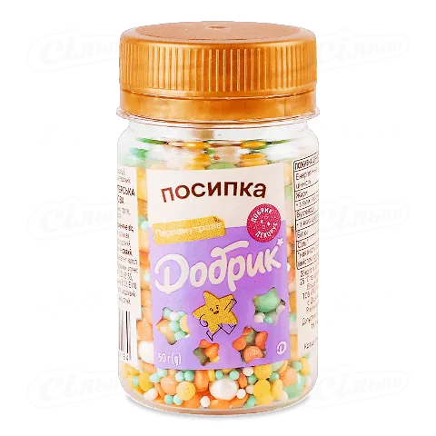 Посипка Добрик кондитерська перламутрова, 50г