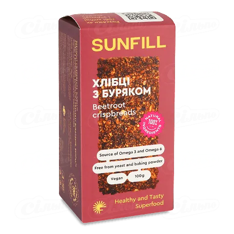Хлібці SunFill з буряком 100г