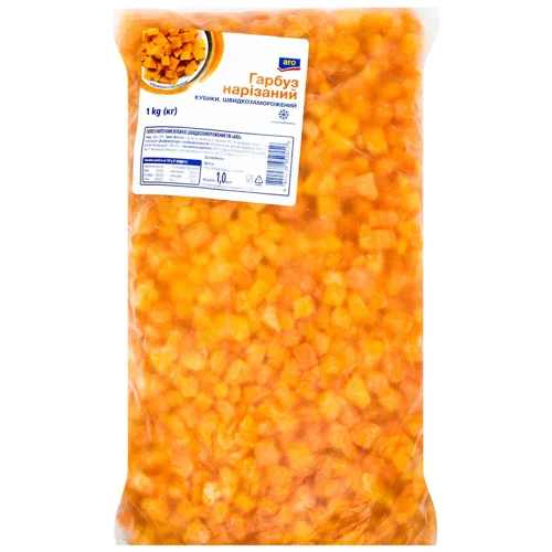 Гарбуз Aro кубики швидкозаморожені 1кг