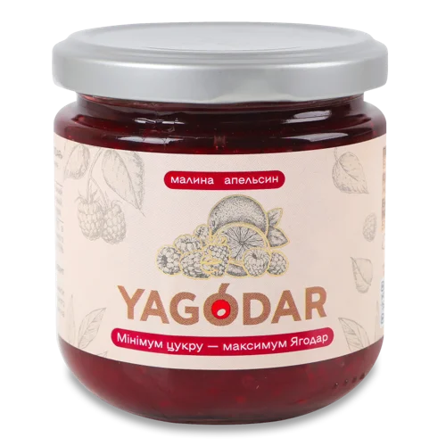 Джем Малина-Апельсин, Вищого Ґатунку, С/Б 210г
