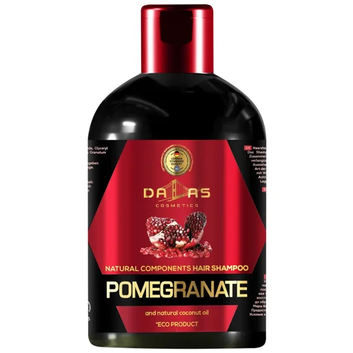Шампунь Dalas Natural Component з олією гранатових кісточок і натуральною кокосовою олією 1000мл