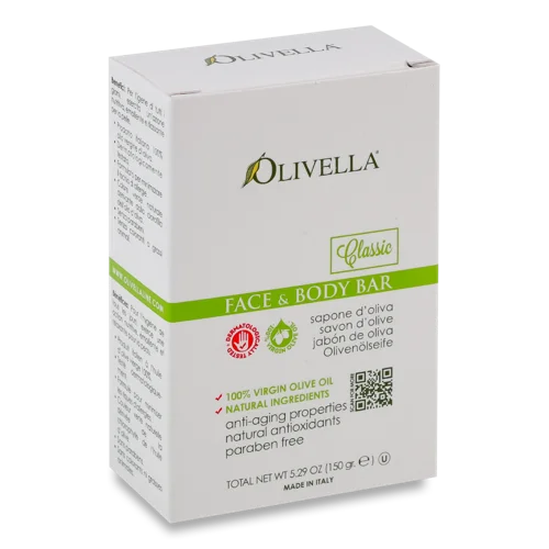 Мило Для Обличчя І Тіла На Основі Оливкової Олії Classic Olivella, 150г