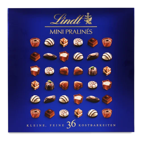 Шоколадні Цукерки Mini Pralines Lindt, к/у 180г