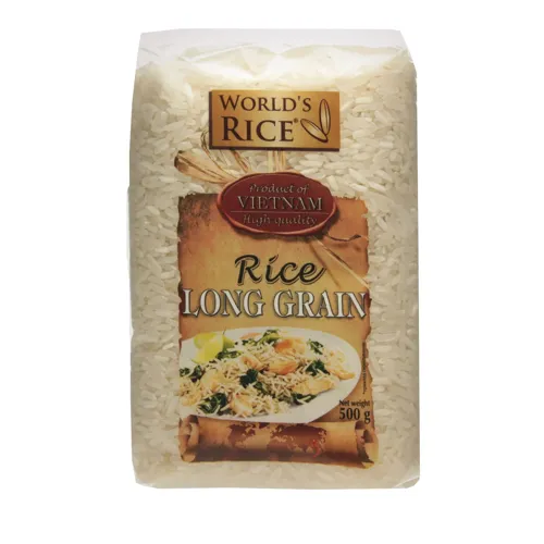 Рис довгозернистий в пакетиках В'єтнамський World's Rice 500г