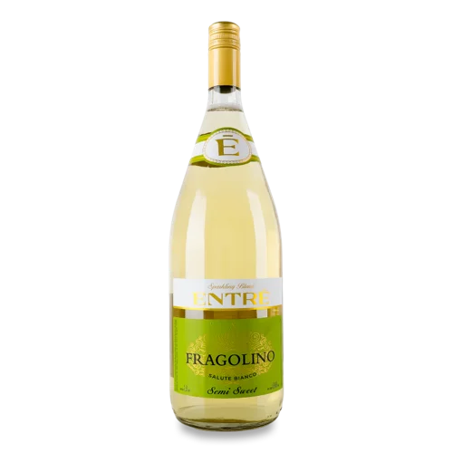 Напій Винний Білий Напівсолодкий Газований 1.5л 6-6.9% Salute Bianco Fragolino, п/пл