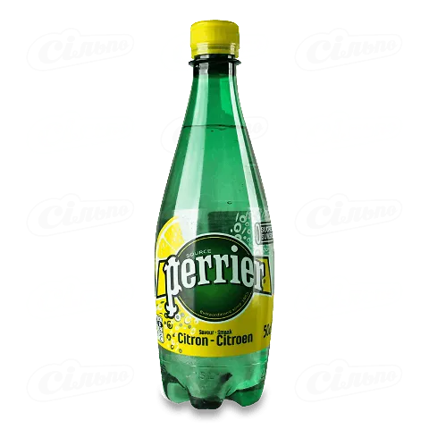 Вода Perrier зі смаком лимона газована, 0,5л