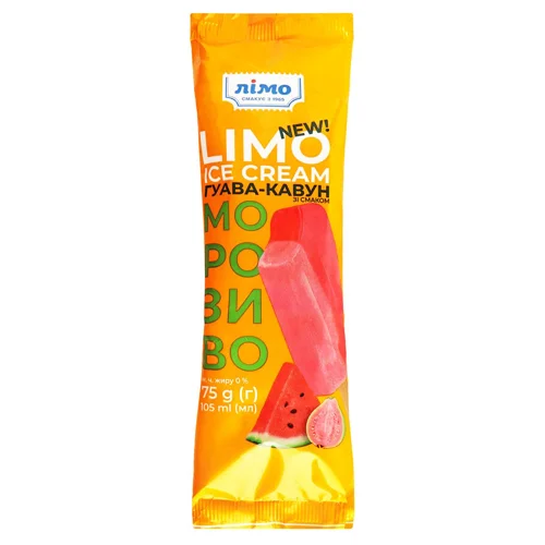 Морозиво Лімо Ice Cream двошарове сорбет Гуава-Кавун 75г