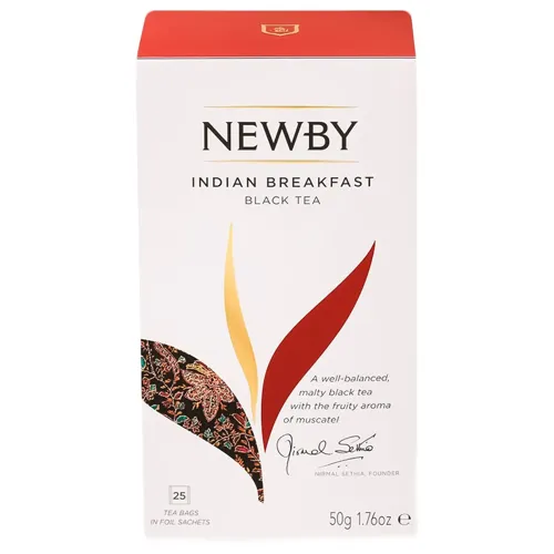 Чай чорний Newby Indian Breakfast 2г*25шт