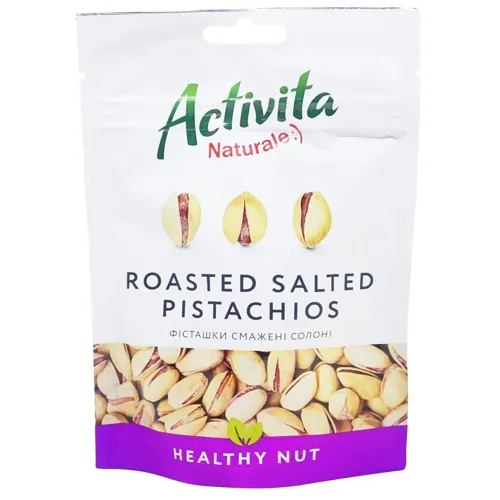 Фісташки Activita Healthy Nut смажені солоні 100г