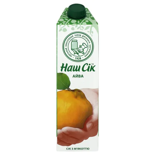 Сік айвовий з м'якоттю Наш сік т/п 0.95л