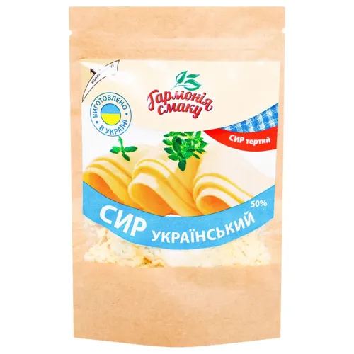 Сир тертий український 50%, 150г