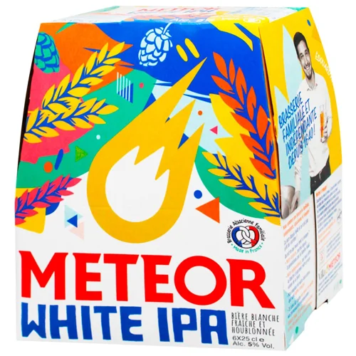 Пиво Meteor White IPA Pack світле нефільтроване 5% 6шт*250мл