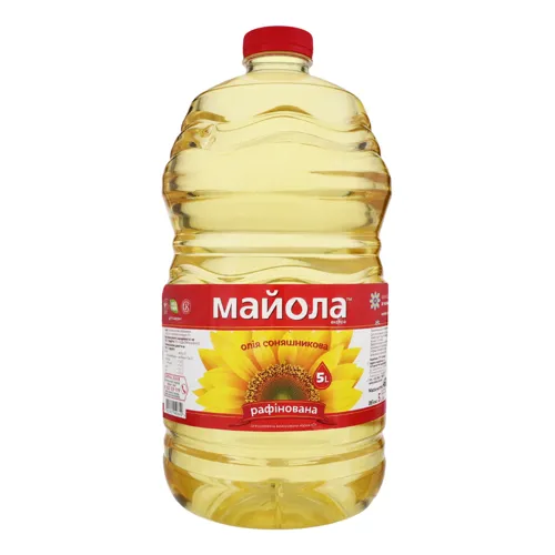 Олія соняшникова рафінована Майола п/пл 5л