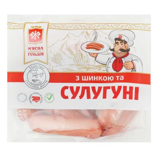 Сосиски Житомирська МГ з шинкою та сулугуні, 1 кг