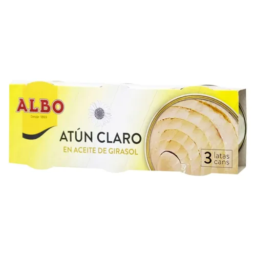 Тунець Albo цілий в олії 3х65г