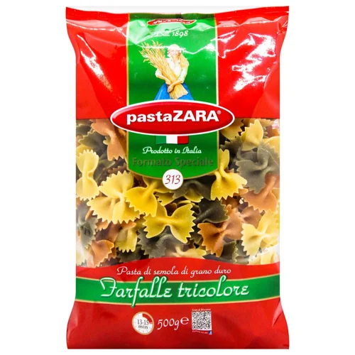 Макаронні вироби Zara Farfalle кольорові 500г