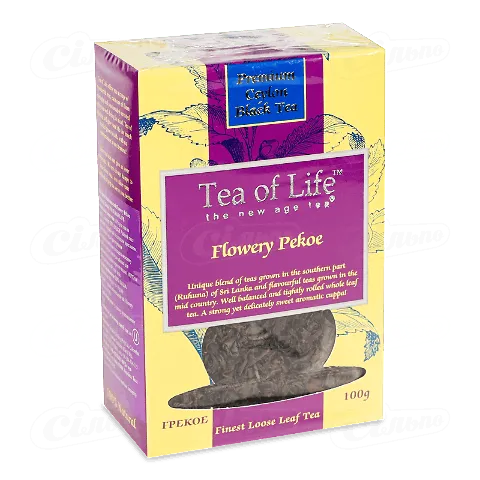 Чай чорний Tea of Life Flowery Pekoe байховий, 100г