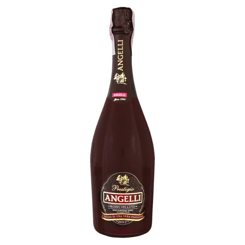 Вино ігристе 0.75л 10.0-13.5% червоне Rosso Velluto Angelli КЗШВ пл