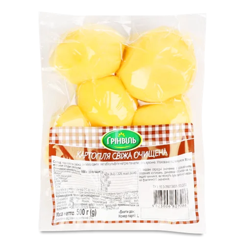 Картопля Свежа Очищена Вищого Ґатунку, 1 кг