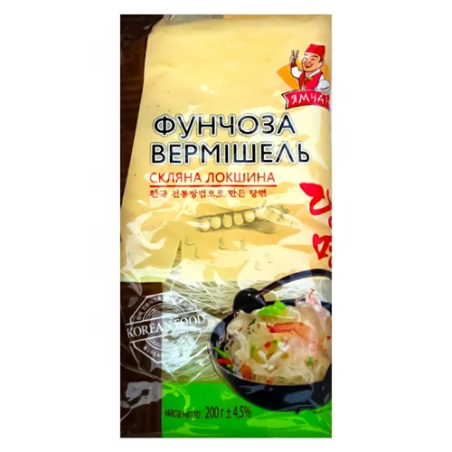 Макаронні вироби Ямчан локшина фунчоза скляна 200г