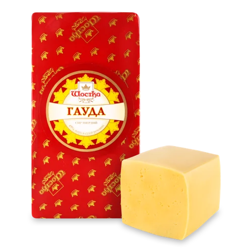 Сир Твердий Гауда 45% Вищого Ґатунку Шостка, кг
