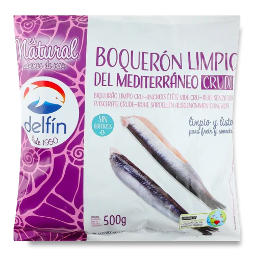 Анчоуси Сиро-Морожені Delfin, вищого ґатунку, 100г