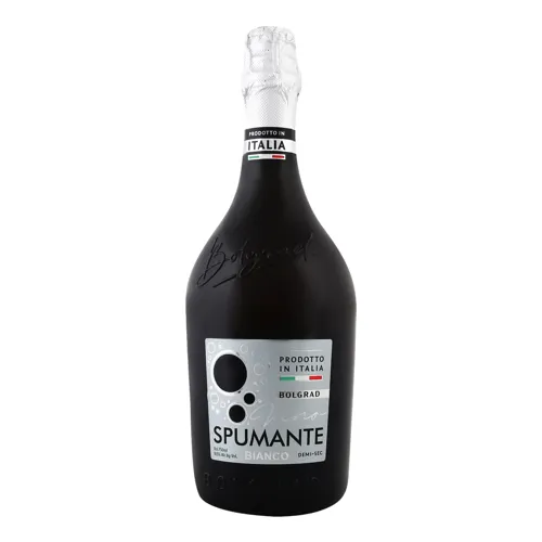 Вино ігристе 0.75л 10.5% біле напівсухе Spumante Bolgrad