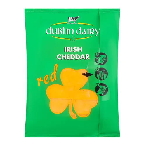 Сир 48% твердий нарізний Irish Cheddar Red Dublin Dairy м/у 150г