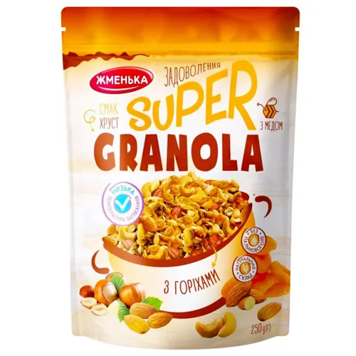 Гранола Жменька з горіхами 250г