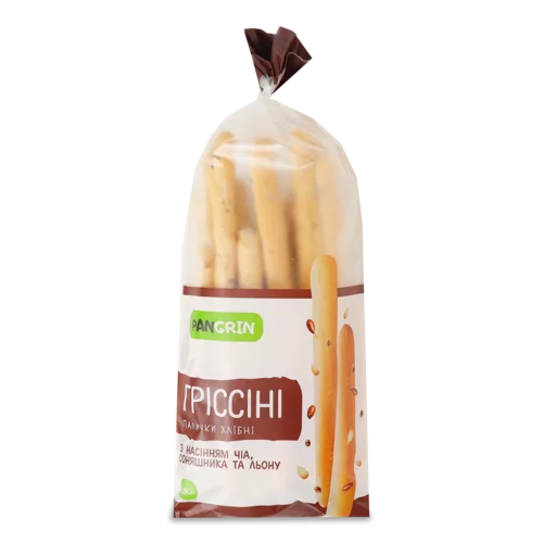 Хлібні Палички З Насінням Чіа, Соняшнику Та Льону, В/ґ, 150г