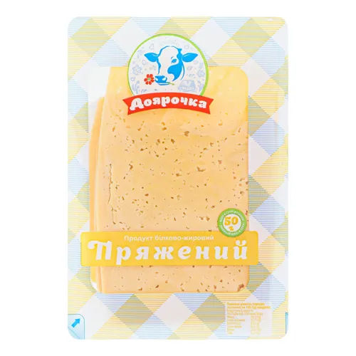 Продукт білково-жировий 50% Пряжений Доярочка лоток 0.15кг