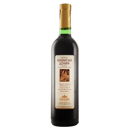 Вино Vardiani Алазанська долина червоне напівсолодке 9-13% 0,75л