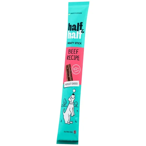 Ласощі для собак Half&Half Meaty Stick паличка з яловичиною 12г