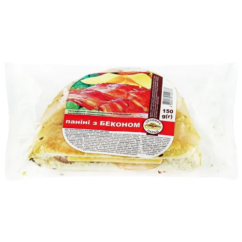 Паніні Чудо-Піч з беконом та сиром 150г
