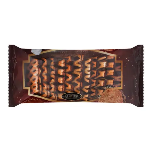 Печиво здобне листкове з чорною глазур'ю Сенсація Norsu м/у 0.28кг