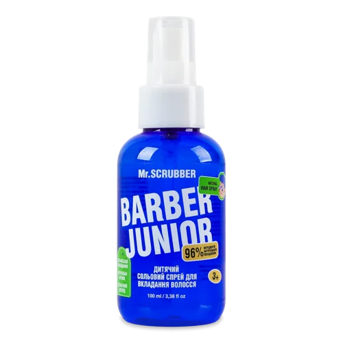 Спрей для Волосся Дітей Від 3 Років Солоновий Barber Junior Mr.Scrubber, 100мл