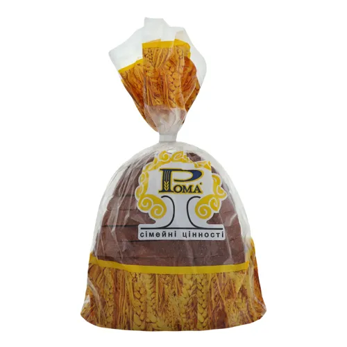 Хліб половинка в нарізці Слов'янський Рома м/у 0.325кг