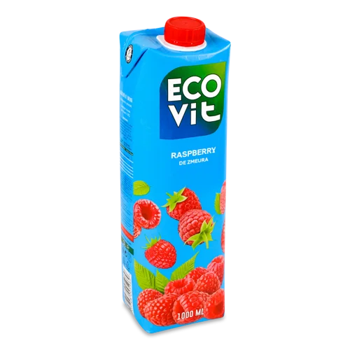 Напій Сокосодержащий Ecovit Малиновий Н/Газ, 1л