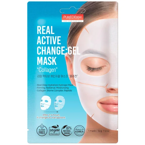Крем-маска для обличчя Purederm Розумний гель колаген 32г