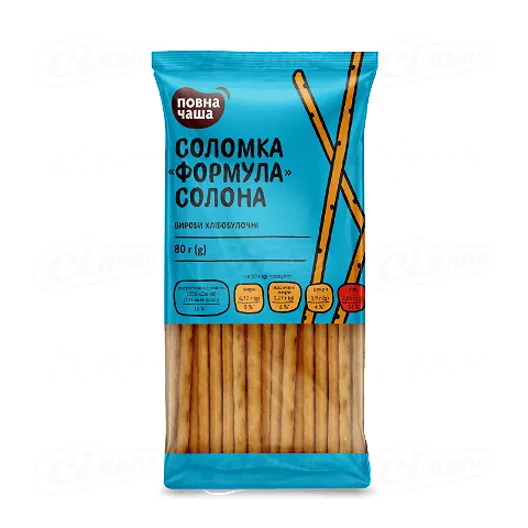 Соломка «Повна Чаша»® «Формула» солона, 80г