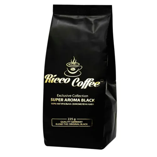 Кава Ricco Coffee Super Aroma Black мелена 225г