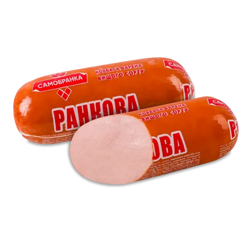 Ковбаса Варена Вищого Ґатунку Ранкова Самобранка В/с, 0.4кг