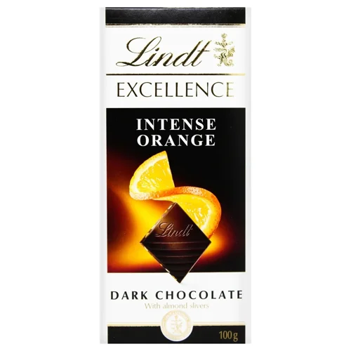 Шоколад чорний Lindt Excellence з апельсином 47% 100г