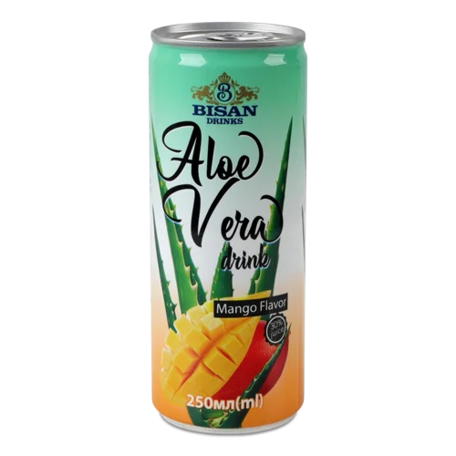 Напій Безалкогольний Негазований З Ароматом Манго Aloe Vera Bisan Drinks, З/б 250мл