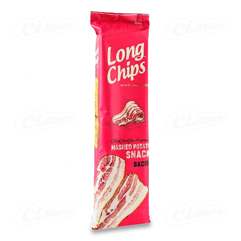 Закуска Long Chips з ароматом бекону, 75г