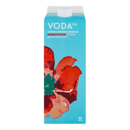 Вода мінеральна Voda UA Карпатська джерельна високогірна негазована 2л