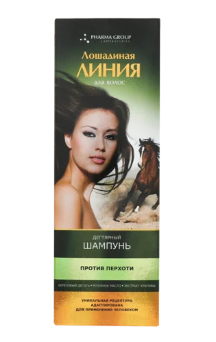 Шампунь Лошадиная Лінія Дігтярний проти лупи, 200мл