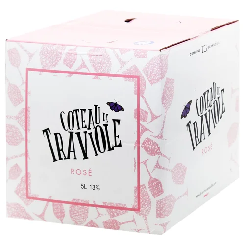 Вино Domaine Garancille Rose Coteau de Traviole сухе червоне 13% 5л